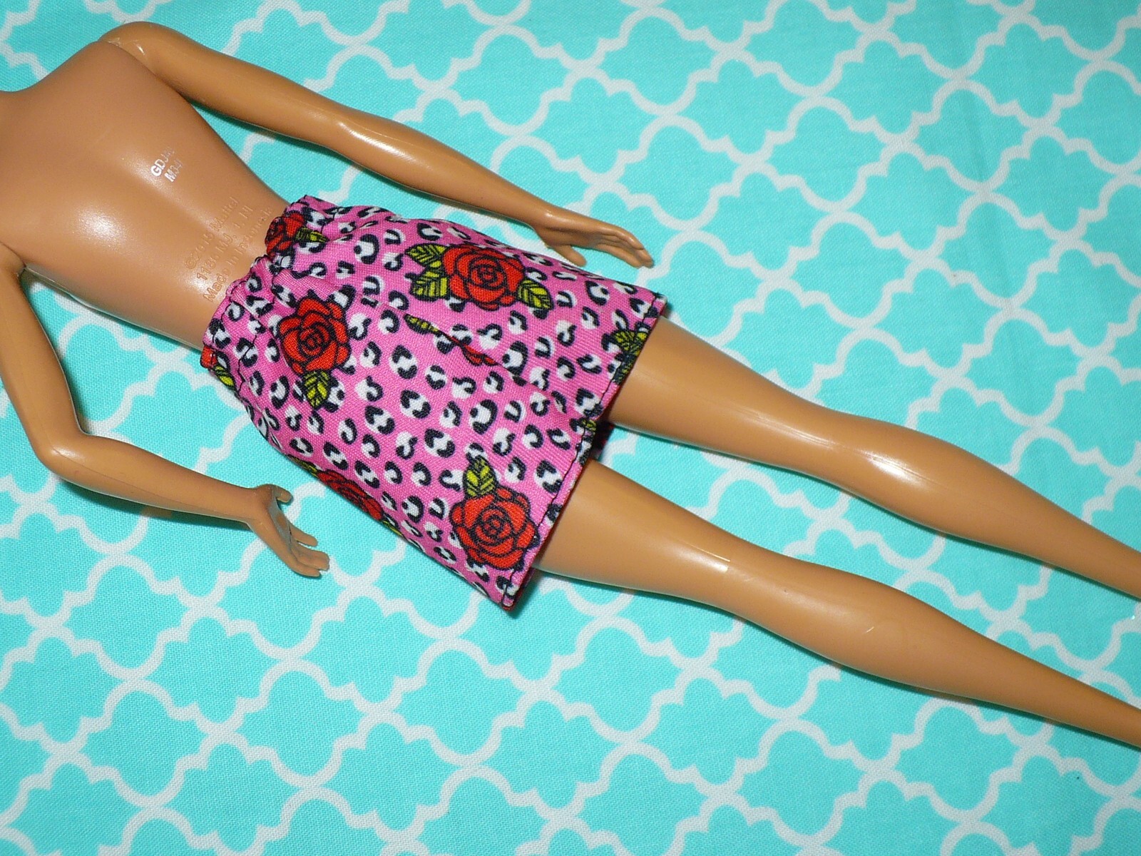 Mattel Barbie Doll Clothing FASHIONISTAS PINK MINI SKIRT ROSE & ANIMAL PRINT eBay