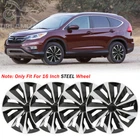 For Honda CRV 16'' Hub Caps Snap On Full Steel Rim Wheel Covers R16 Steel Rim