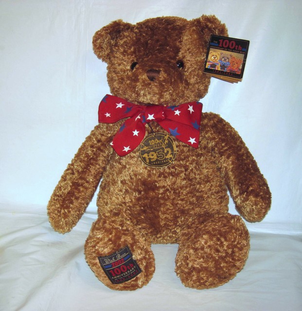 2002 GUND 100th ANNIVERSARY OF TEDDY BEARS MAY STORE EXCLUSIVE PLUSH