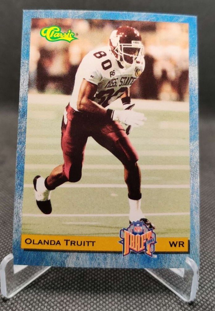 ミ*ド様 即発送 90s 海外古着 champion FULLSNAP CARD 1993 Classic #39 Olanda Truitt Mississippi St. Raiders football