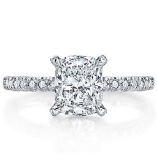 1.84ct EGL Cushion Diamond Vintage Engagement Ring D/SI1 (US902783912D)