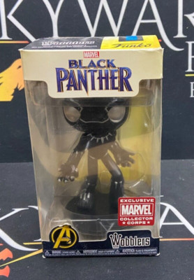 Black Panther - Funko Wobblers Vinyl Figur - Marvel Collector Corps Exclusive