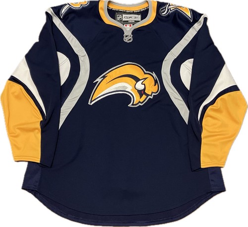 Buffalo Sabres Blank “Buffaslug” Reebok Edge 1.0 NHL Hockey Jersey Size 52