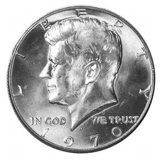 1970 -D Kennedy Half Dollar Choice BU 40% Silver US Coin