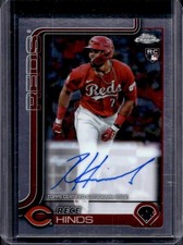 2025 Topps Chrome Rece Hinds Auto RC #RA-RH Reds Rookie