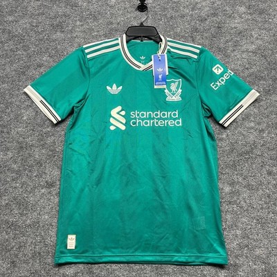 Liverpool FC Jersey Mens Large Sea Green Adidas Third Authentic Kit 24-25 Season