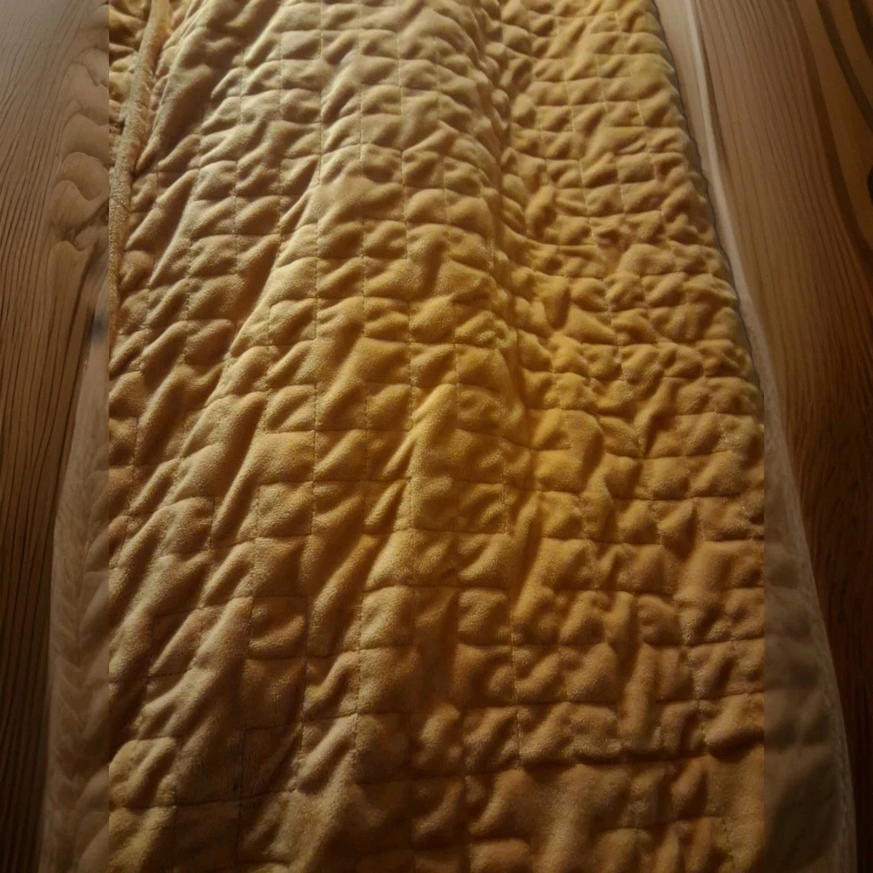 Gravity Weighted Blanket Loops 20 lb Spring Fresh Yellow Squares HTF OOS - Image 3 of 4