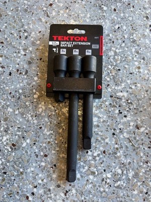 Tekton 1/2-Inch Drive Impact Extension Bar Set Includes 3'' 6'' 8''