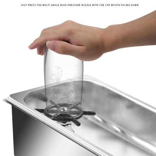 Cup Rinser for w/ 4 Powerful Spray Holes Cup Washer for Glass Cups Kitchen Bar P - Afbeelding 7 van 13