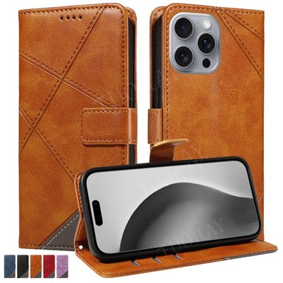 Hülle Für iPhone 13 14 15 16 16E 17 Air Pro Max Handy Tasche Wallet Case Cover