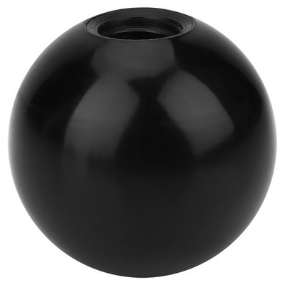 6Pcs Black M12 Threaded 40mm Diameter Round Handle Ball Knob For Machine Tools