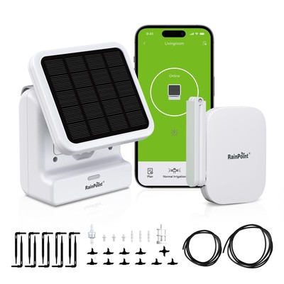 Smart WiFi Solar Automatic Plant Watering System for House Potted Plants, Up ...