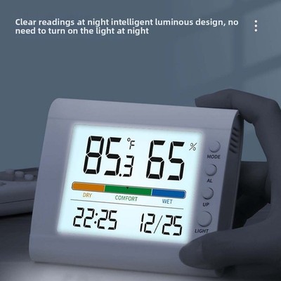Digitales Hygrometer mit Farbdisplay zur Überwachung der Bedingungen im Innen-
