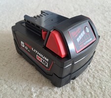 1 X Milwaukee 18v 5ah Li-Ion Battery ~ NEW