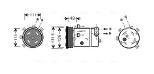 AVA QUALITY COOLING OLAK280 Kompressor, Klimaanlage für LDV,OPEL,VAUXHALL