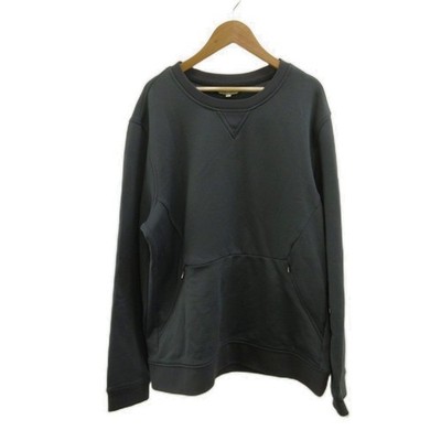 AIGLE Trainer L Black Plain Crew Neck Long Sleeve /KT ECA003 Men's