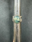 7.6g VTG Sterling Silver 925 Stone Ring Size 8 Jewelry Lot Y