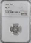 1856-P  H10C LIBERTY SEATED SILVER HALF DIME NGC VF20  #8404749-001