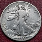 1916 D Walking Liberty Half Dollar 50c Better Grade Full Date #100471