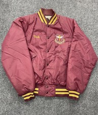 Vintage Pla-Jac Dunbrooke Satin Burgundy Jacket Plain Men’s Size M Made In USA
