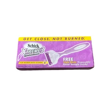 Vintage Schick Xtreme3 Sample Razor Unopened Sealed For Women Vitamin E