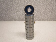 UNBRANDED 626RS Miniature Deep Groove Ball Bearings, 6x19x6mm, Lot of 10