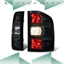 Fits 07-14 Silverado Sierra 1500 2500Hd 3500Hd Smoked Lens Tail Light Brake Lamp