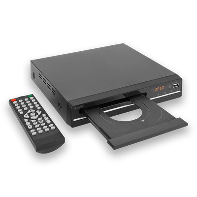 Reflexion DVD Player mit HDMI, USB, LCD-Display, Fernbedienung, schwarz 