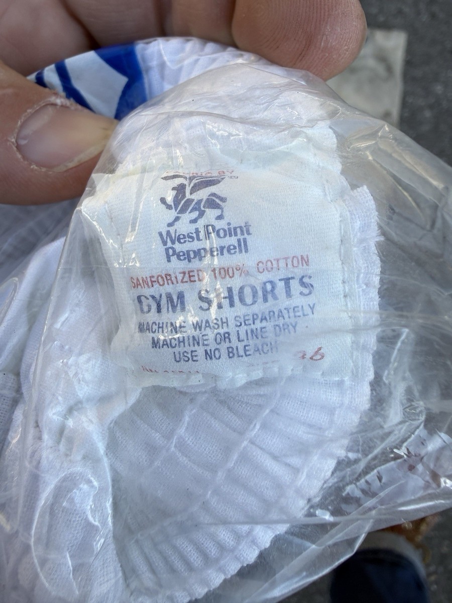 VTG 50s 60s Yale Pepperell Sanforized Cotton Gym Shorts NOS Size 36 View 4