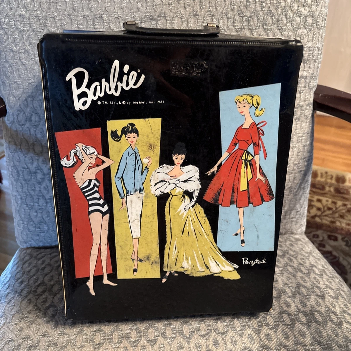 お値下げバービー 1961年 ビンテージ ドールケース 収納ケース黒 Black Barbie Case Indiana Vintage Barbie Cases for sale | eBay