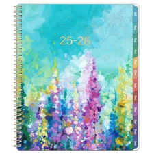 2025 2026 Planner Green Purple 12 Months Weekly Monthly Planning 8.5 X 11