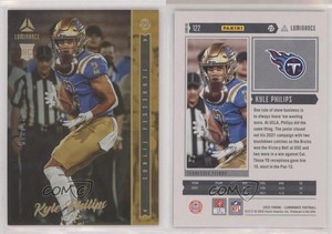 2022 Panini Luminance Rookie Gold /249 Kyle Philips #122 Rookie RC