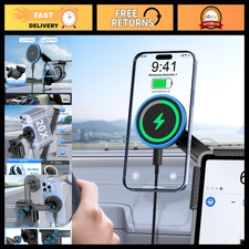 Magnetic Wireless Car Phone Holder Charger - Fast Charging Mount for Vehicles