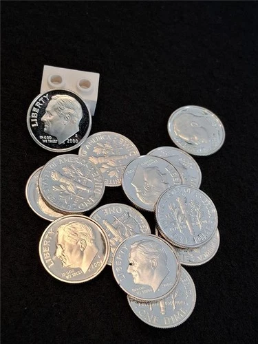 Picker's Bag of x13 PROOF MIXED DATE 90% Silver ROOSEVELT DIMES         #MF-0789