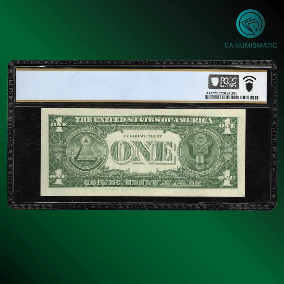 FR.1620 1957A $1 One Dollar Silver Certificate, Blue Seal, PCGS 62 PPQ, 41189 - Image 2 of 2