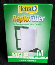 Tetra Repto Filter 4 pack Disposable Medium Fish Tank/ Pond Filter Cartridge NEW
