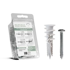 Reinforced Nylon 66 Drywall Anchors 90lb Limit, Self Drilling, Home Improveme...