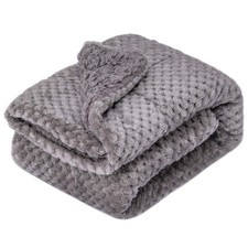Reversible Fuzzy Sherpa Baby Blanket - Soft Coral Fleece for Crib Travel