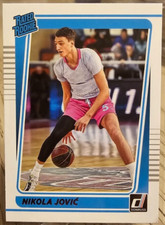 2022-23 Panini Chronicles Draft Picks Donruss Pink Nikola Jovic RC #10 Heat