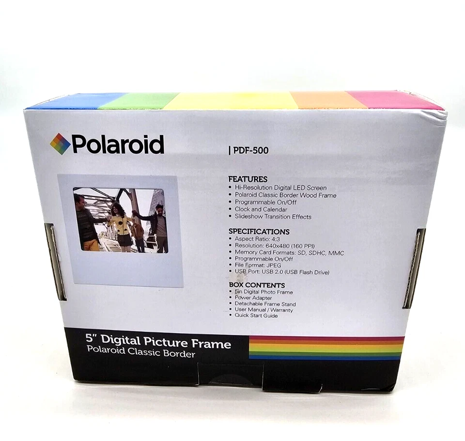 ⚡️Polaroid 5" Digital Picture Frame, White - Image 3 of 3