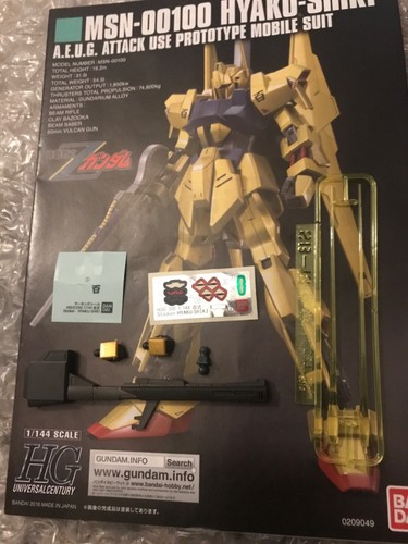 Gundam HGUC MSN-00100 Hyaku-Shiki Revive HG 1/144 Model Kit USA montiert - Bild 10 von 10