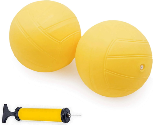 Pack De 2 Pelotas De Repuesto Para Spikeball | Bolas Estándar De 8,9 Cm De Diámetro, Amarillas, Para Adultos Y Niños