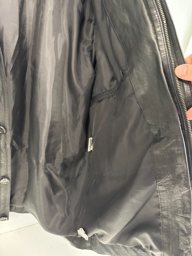 Buffalo Jackson Sheridan Leather Barn Jacket PROTOTYPE Black 100% Genuine M - Picture 6 of 12