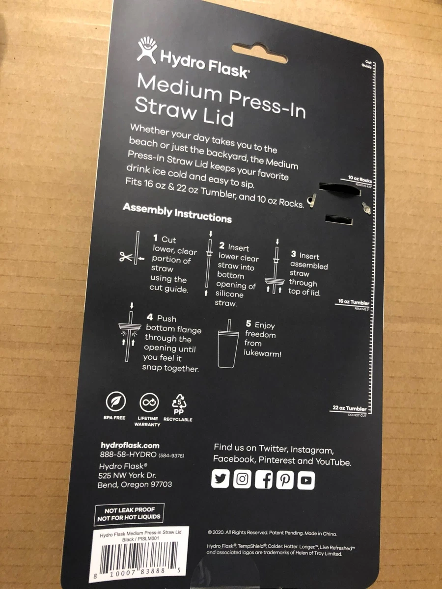 Hydro Flask Medium Press-In Straw Lid