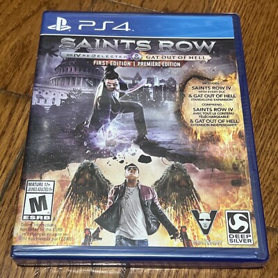 SAINTS ROW　FIRST EDITION PREMERA EDICION Saints Row SR IV Re Elected & Gat Out of Hell First Edition