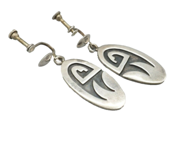 VTG Ted Wadsworth Hopi Native American sterling silver overlay 