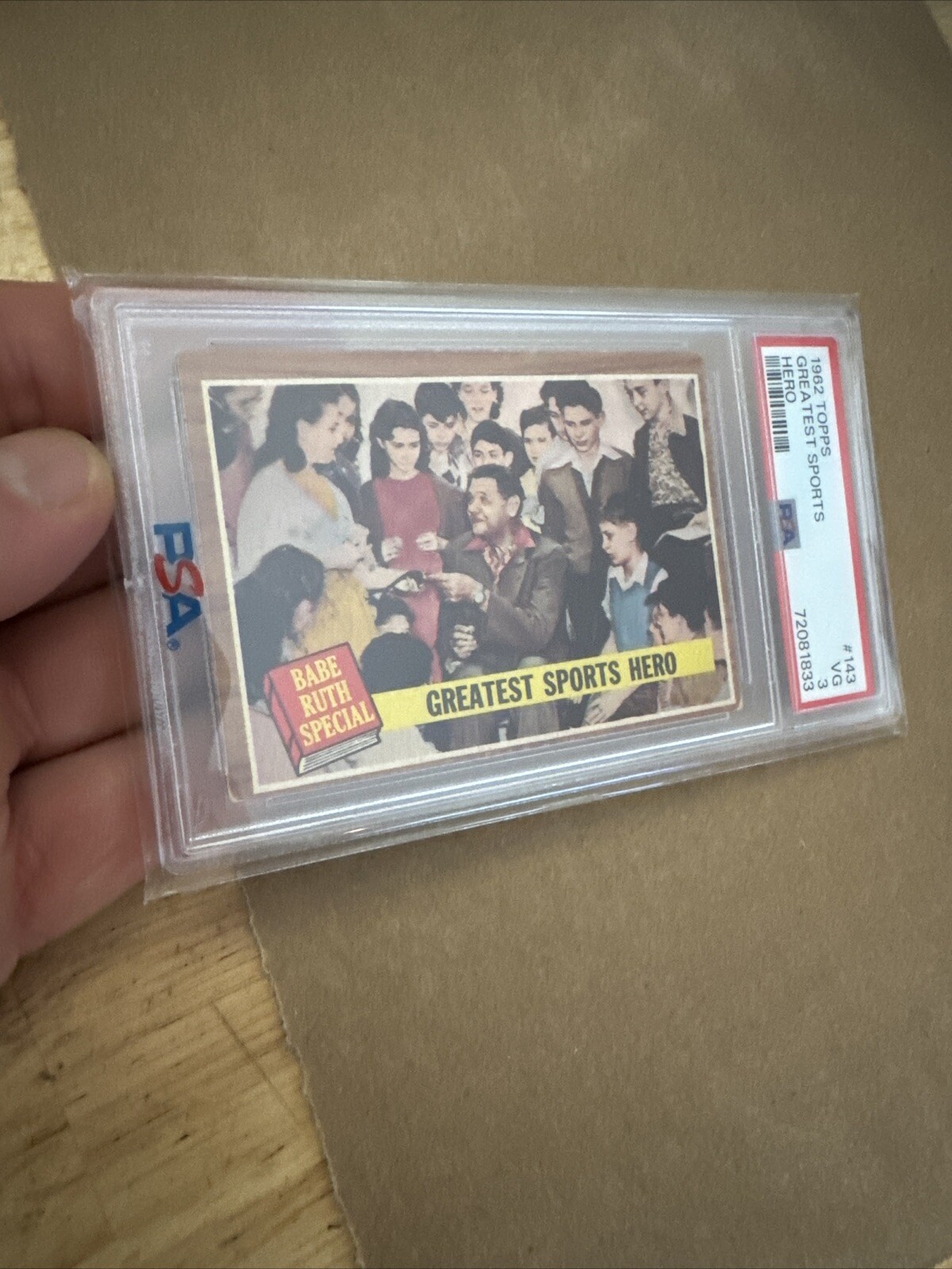 Babe Ruth Antique Baseball Card Vintage PSA 3 Topps New York Yankees NYC 1962 view 16