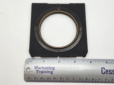 NSE 3 3/4"W x 3 7/8"T 63.5mm Thread Metal Lens Board 4x5 Camera Linhof Technika