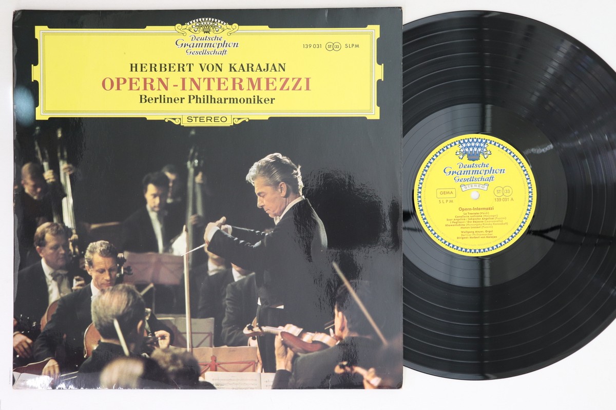 独LP Karajan, Berliner Philharmoniker Opera Intermezzi SLPM139031 DEUTSCHE GRAMMOPHON /00260 Play Opera Intermezzi by Berliner Philharmoniker & Herbert