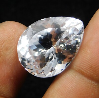 Natural Ct Flawless White Sapphire Pear Cut Loose